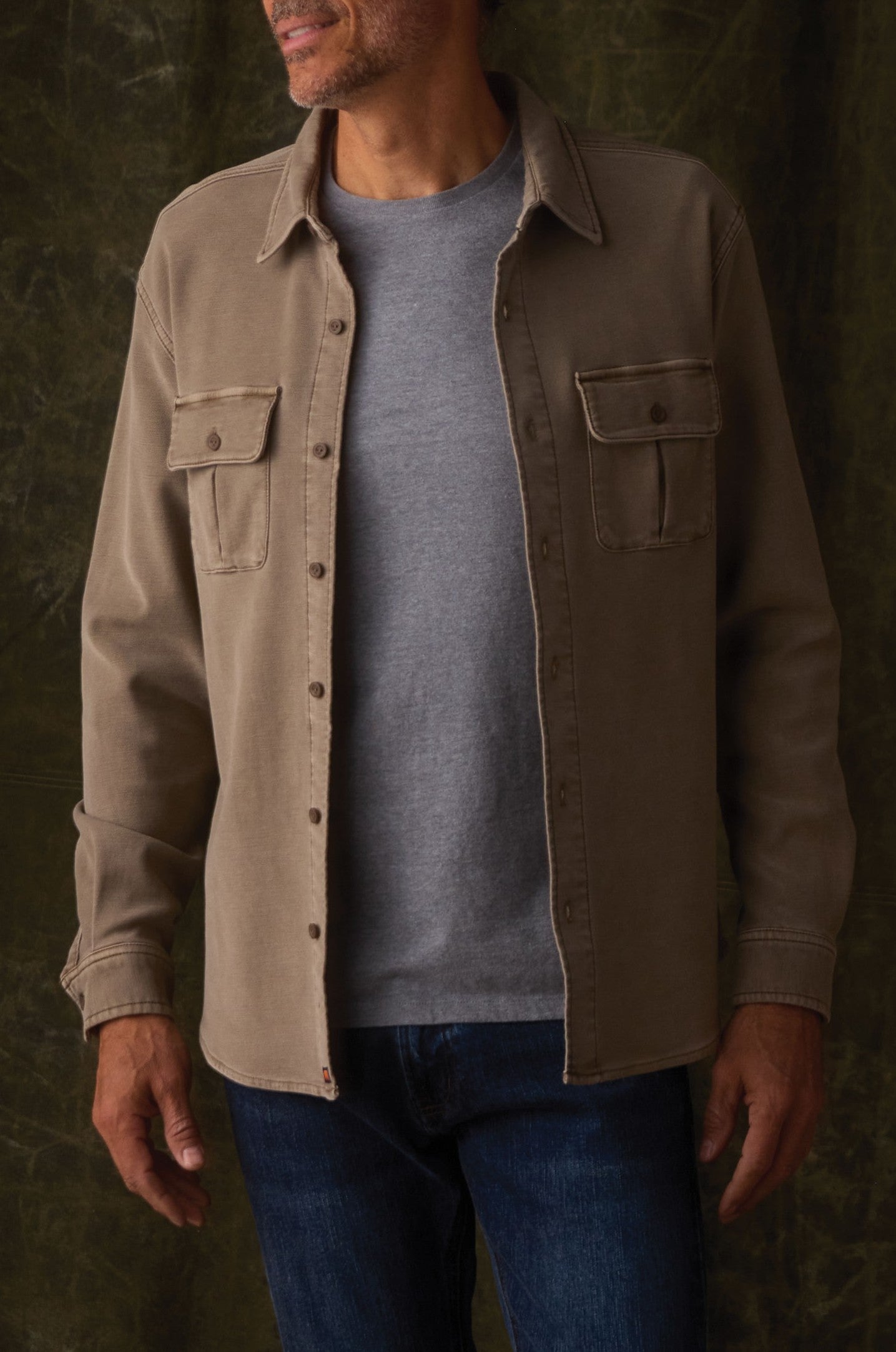 Comfort Terry Shirt Jacket