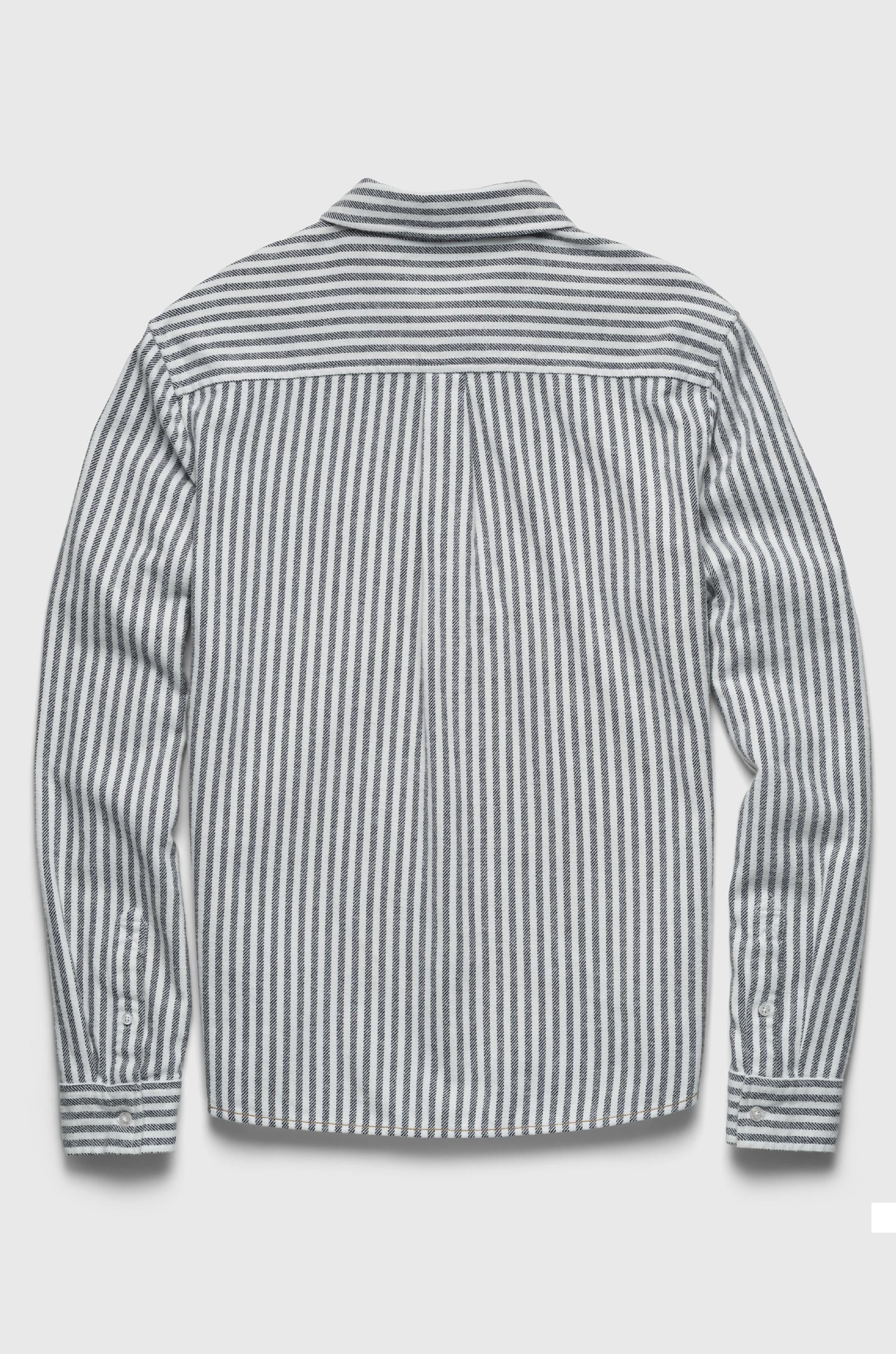 Brian Brushed Cotton Twill Stripe Shirt