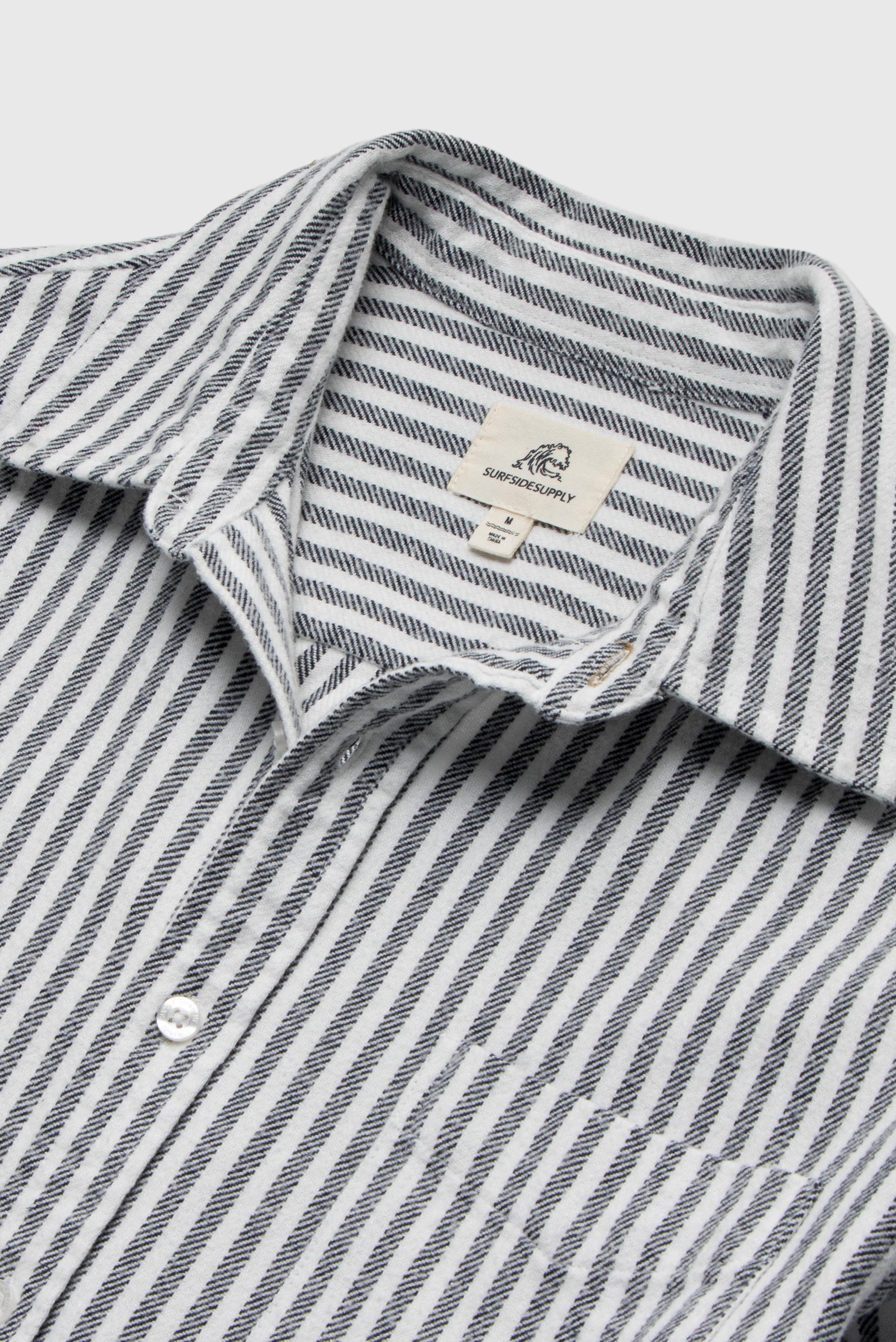 Brian Brushed Cotton Twill Stripe Shirt