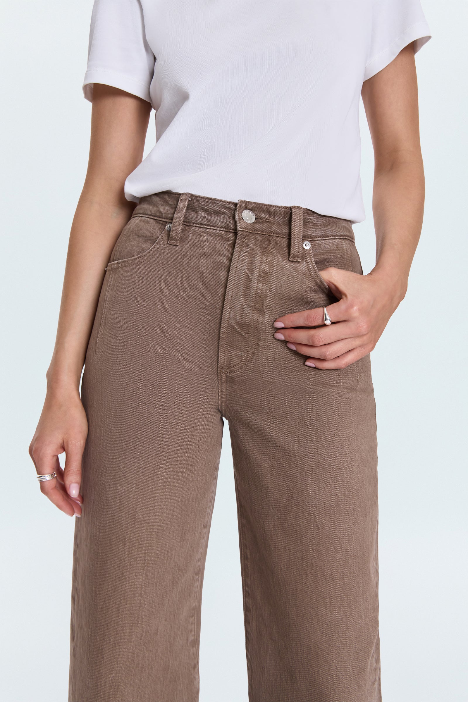 Kyra High Rise Bowed Wide Leg