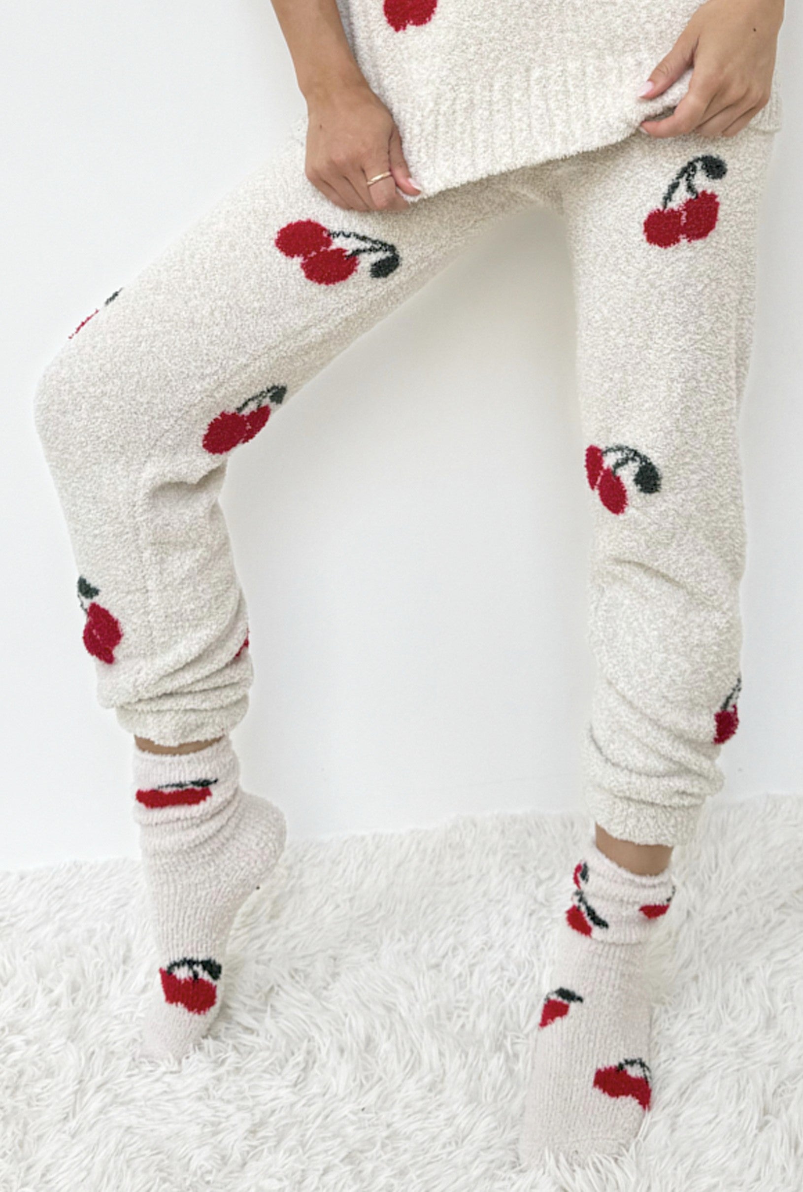 Fuzzy Sweater Jogger