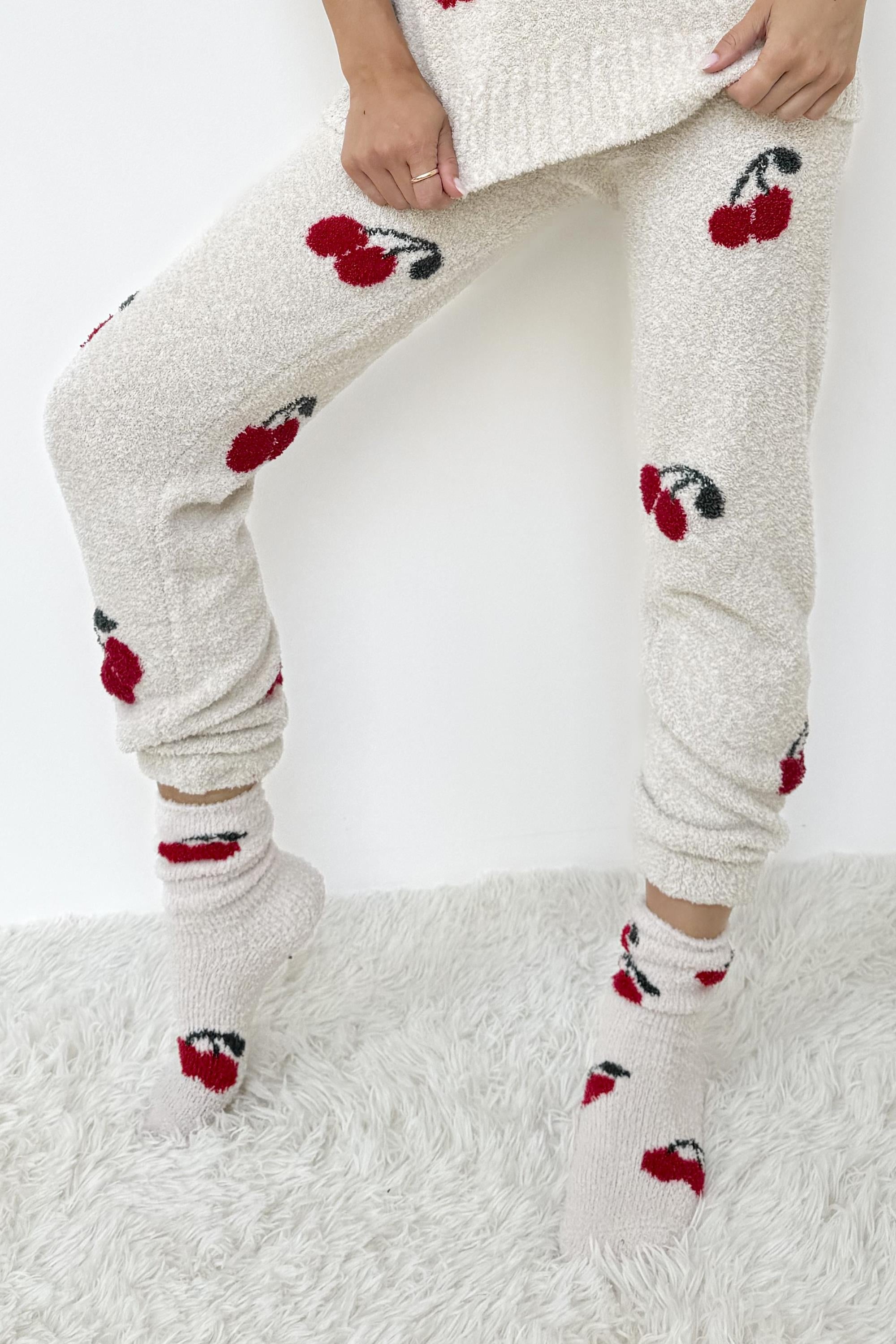 Fuzzy Sweater Jogger