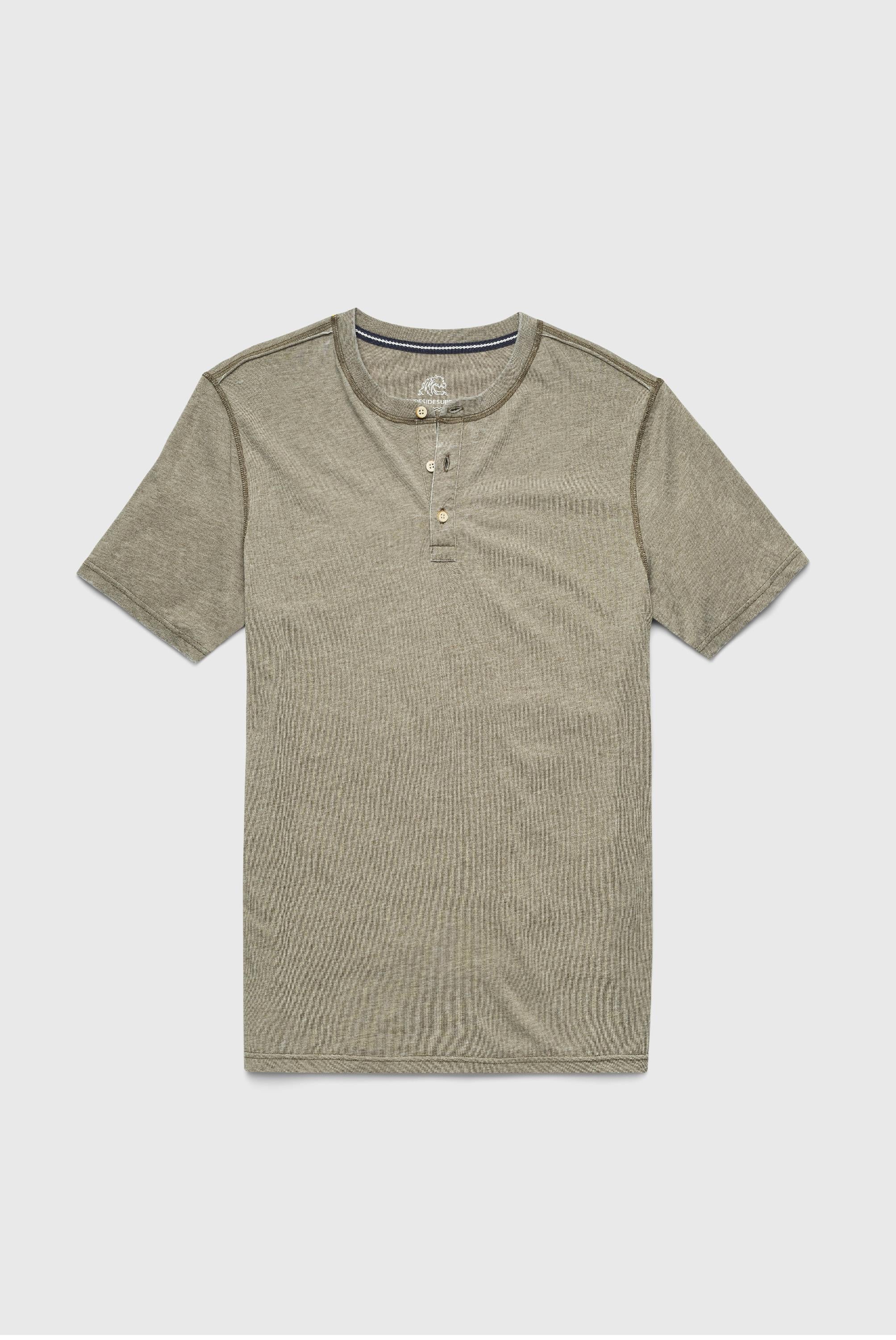 Sean Short Sleeve Burnout Henley