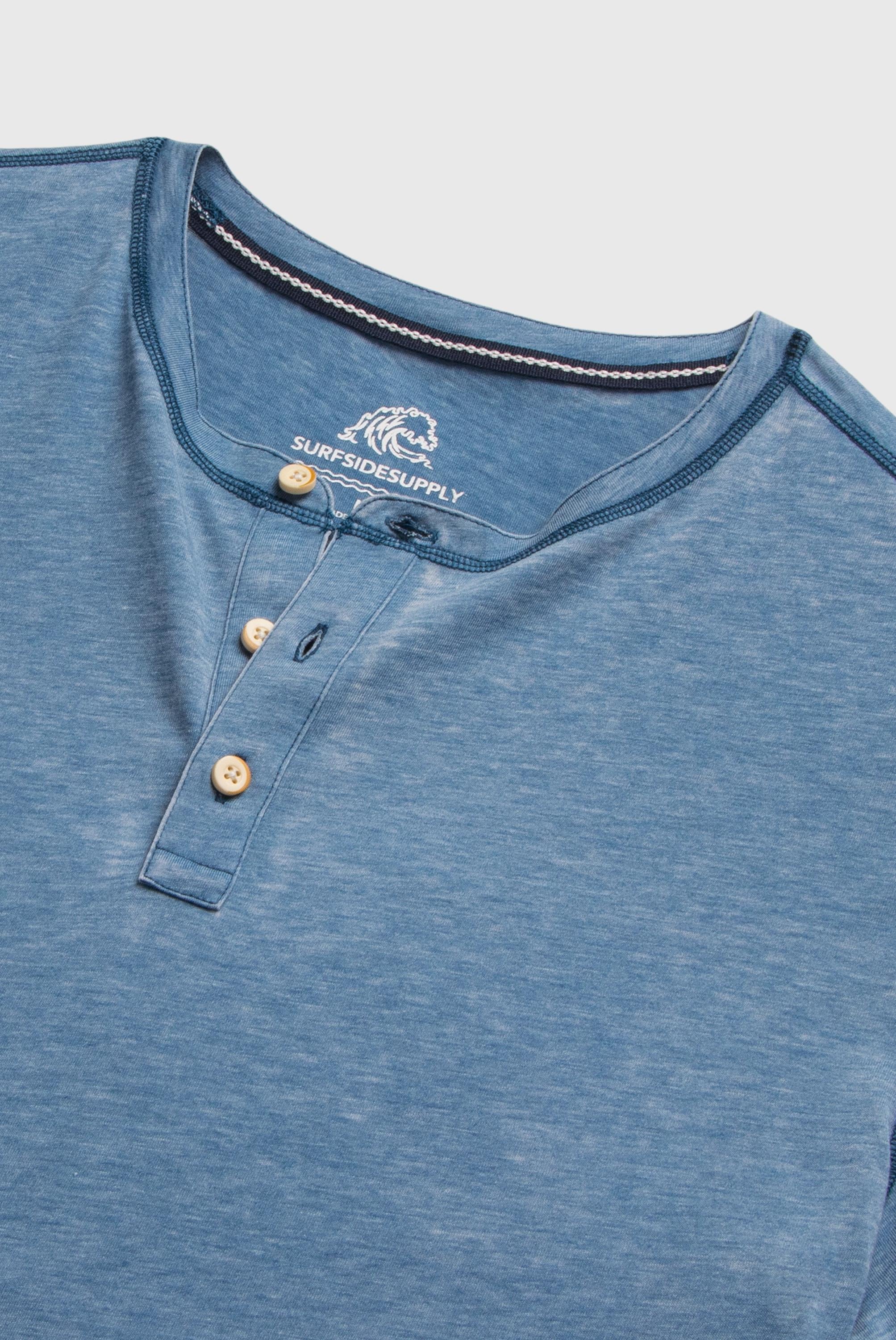 Sean Short Sleeve Burnout Henley