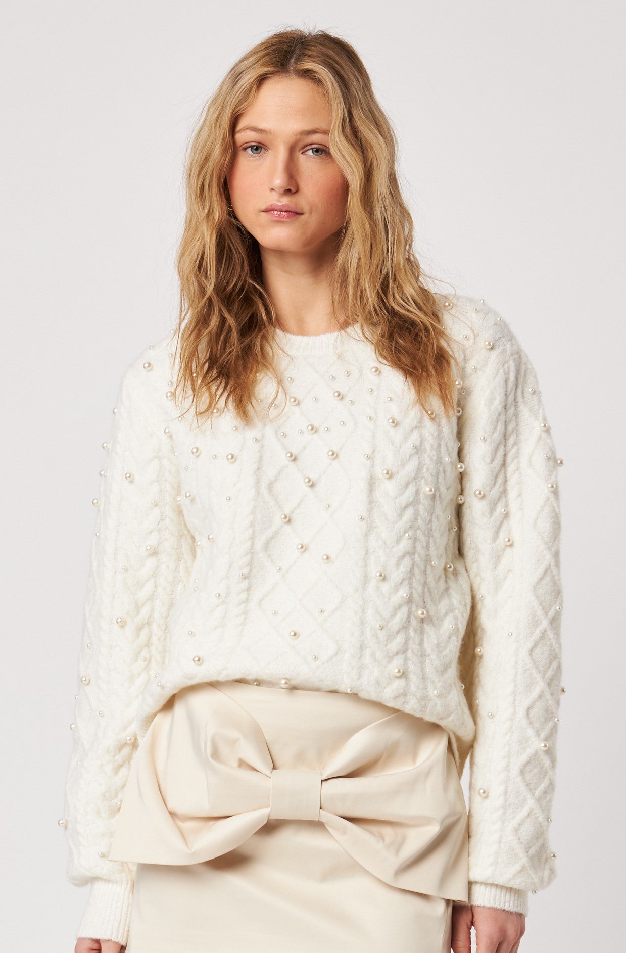 Lux Pearl Detail Sweater