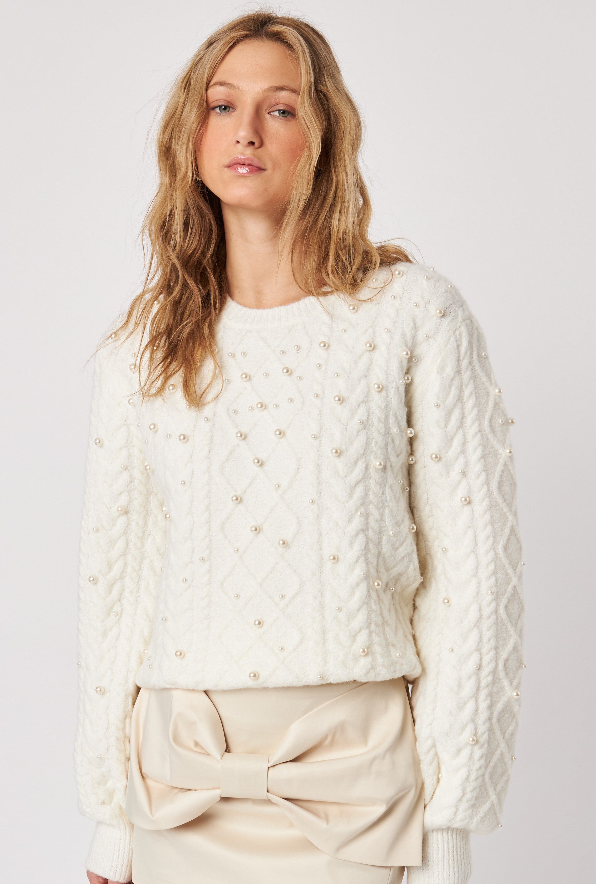 Lux Pearl Detail Sweater