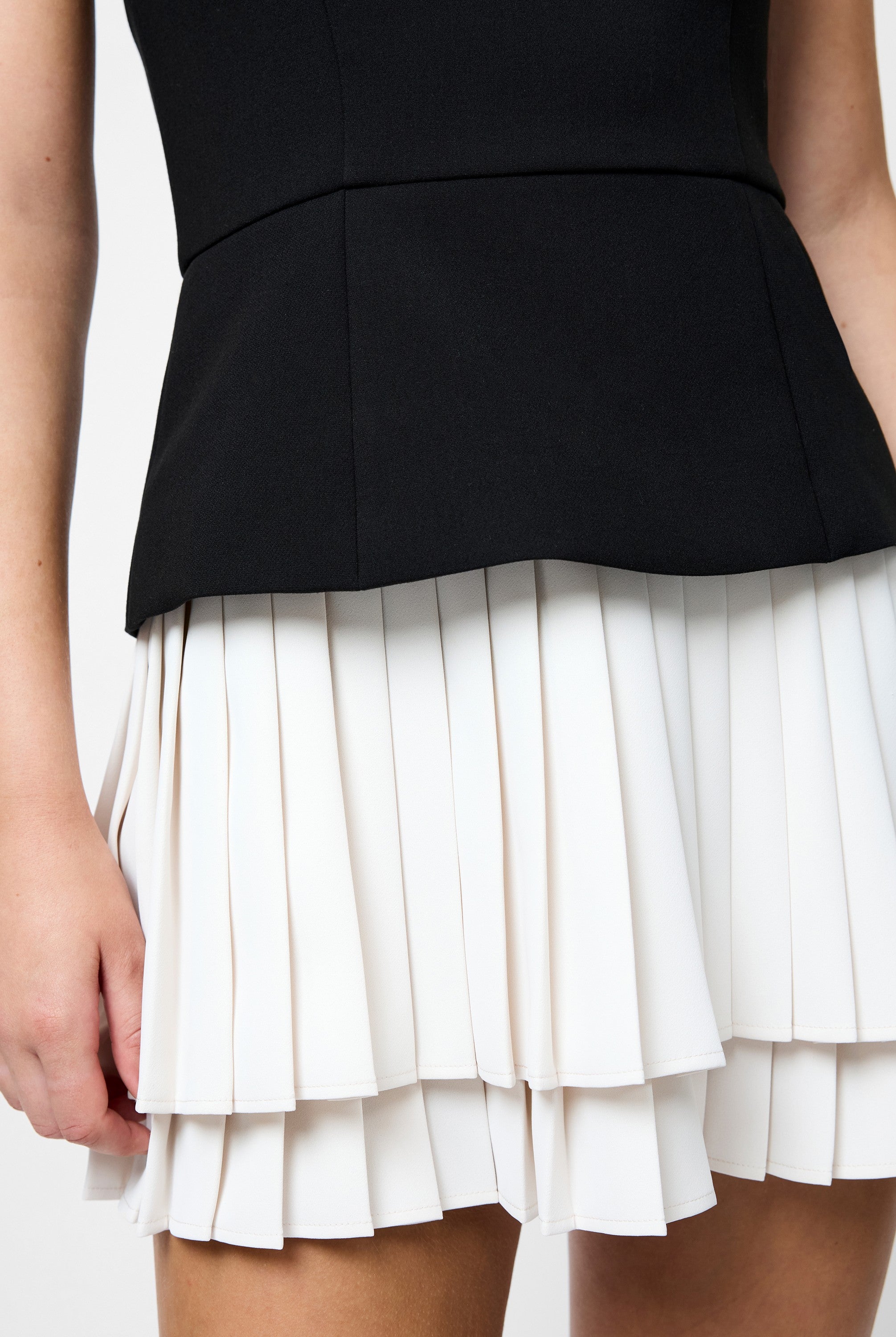 Azra Strapless Pleat Mini Dress