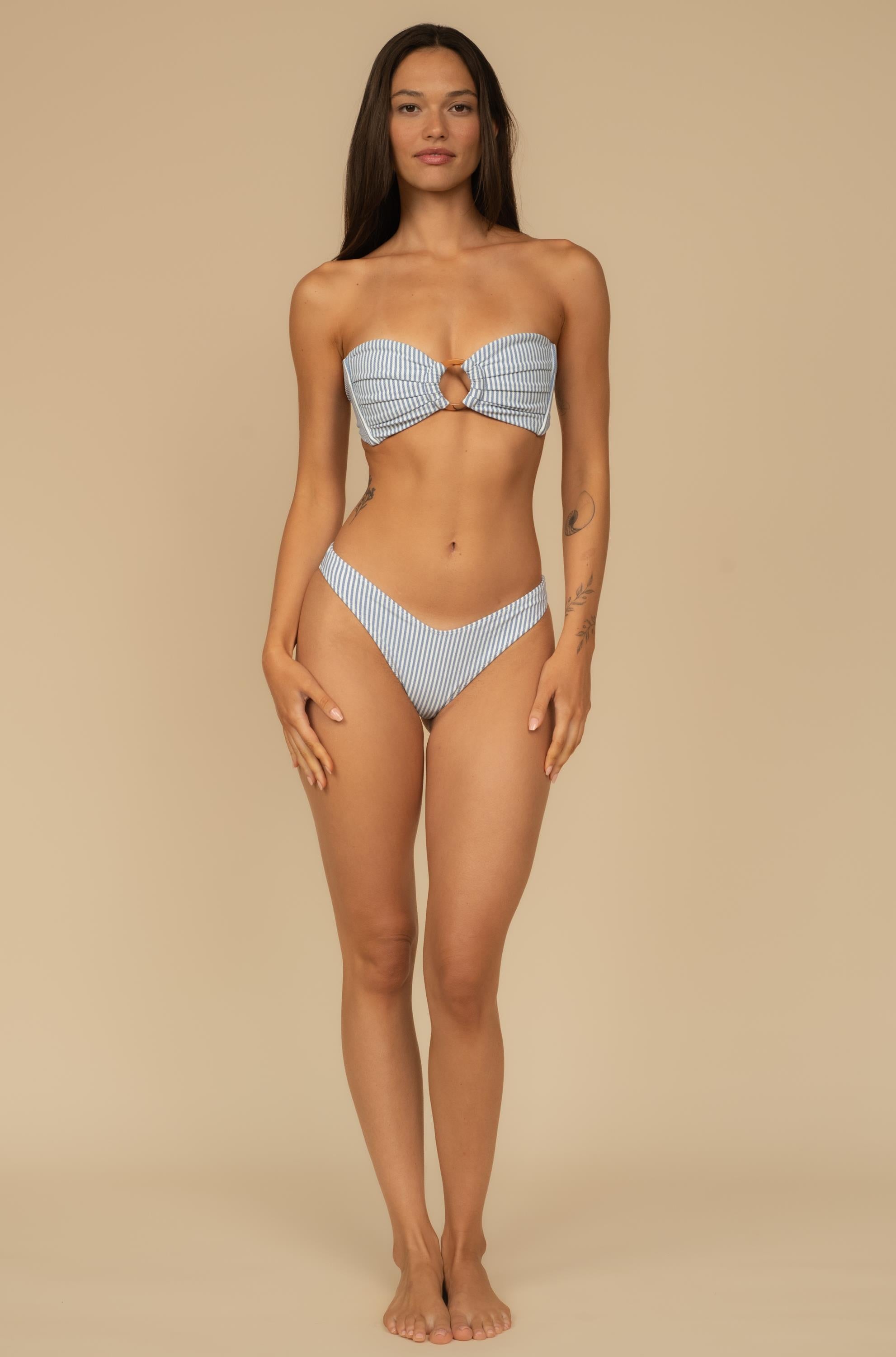 Tori Ties Bandeau Bikini Top