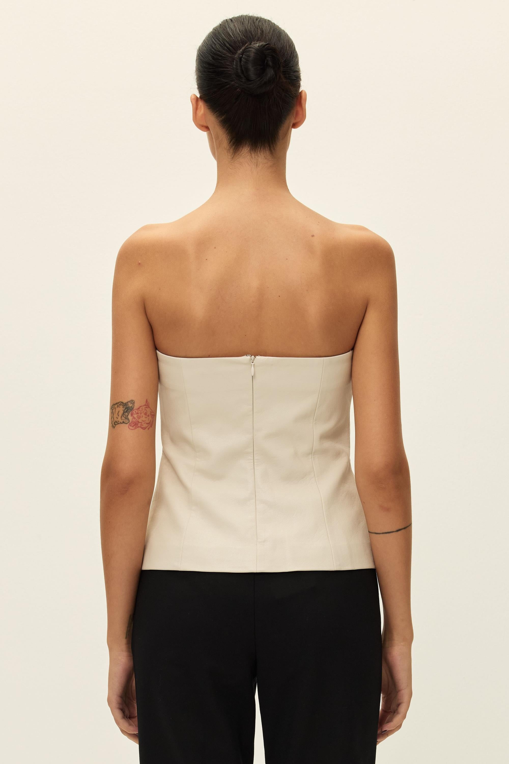 Tara Vegan Leather Top