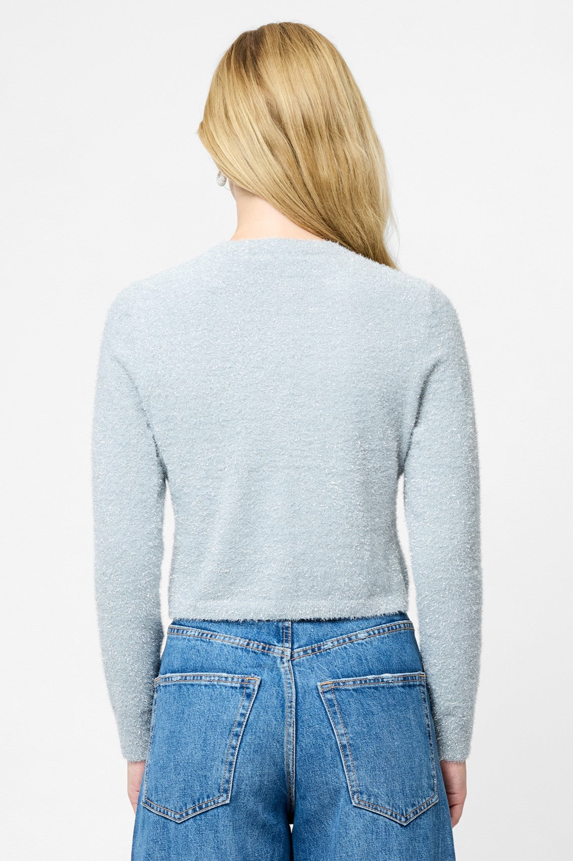 Tinsel Knit Slim Cardigan