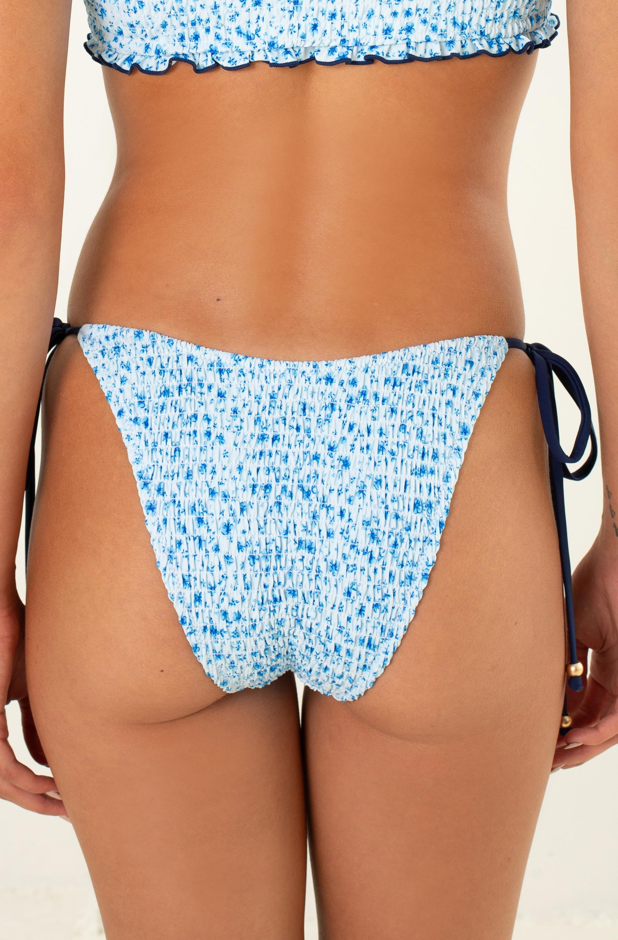 Dream Flower Shirred Dipped Tie Bottom