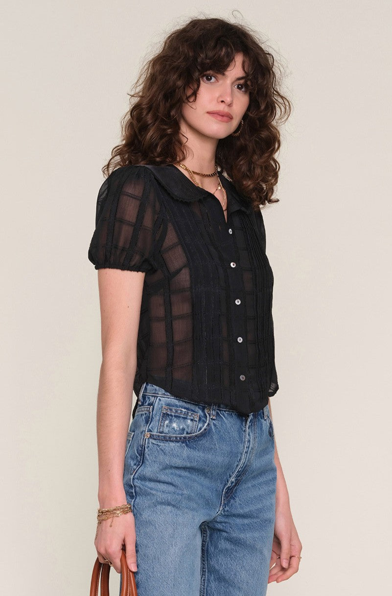 Doutzen Short Sleeve Button Down Top