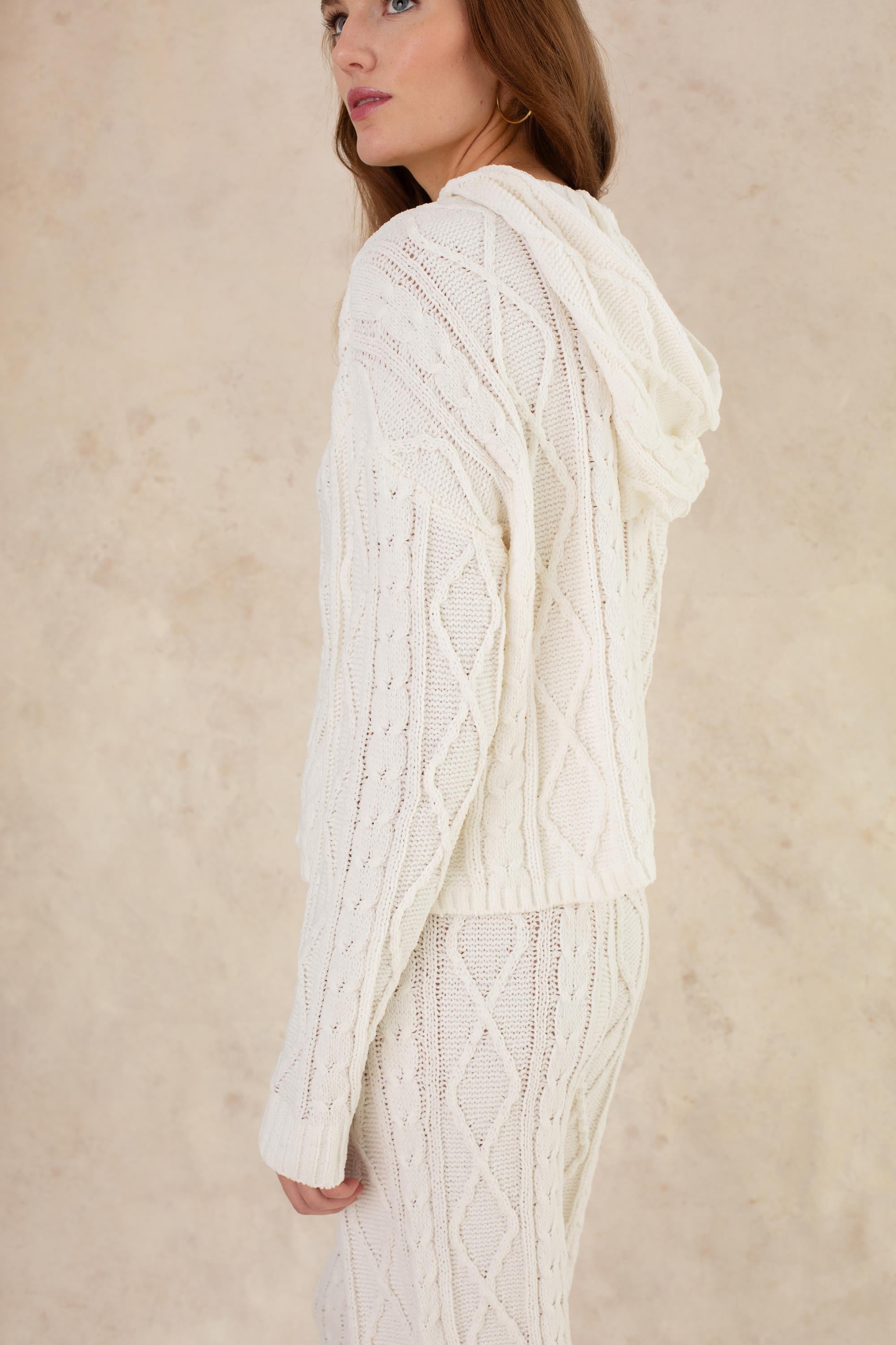 Cable Knit Lounge Top