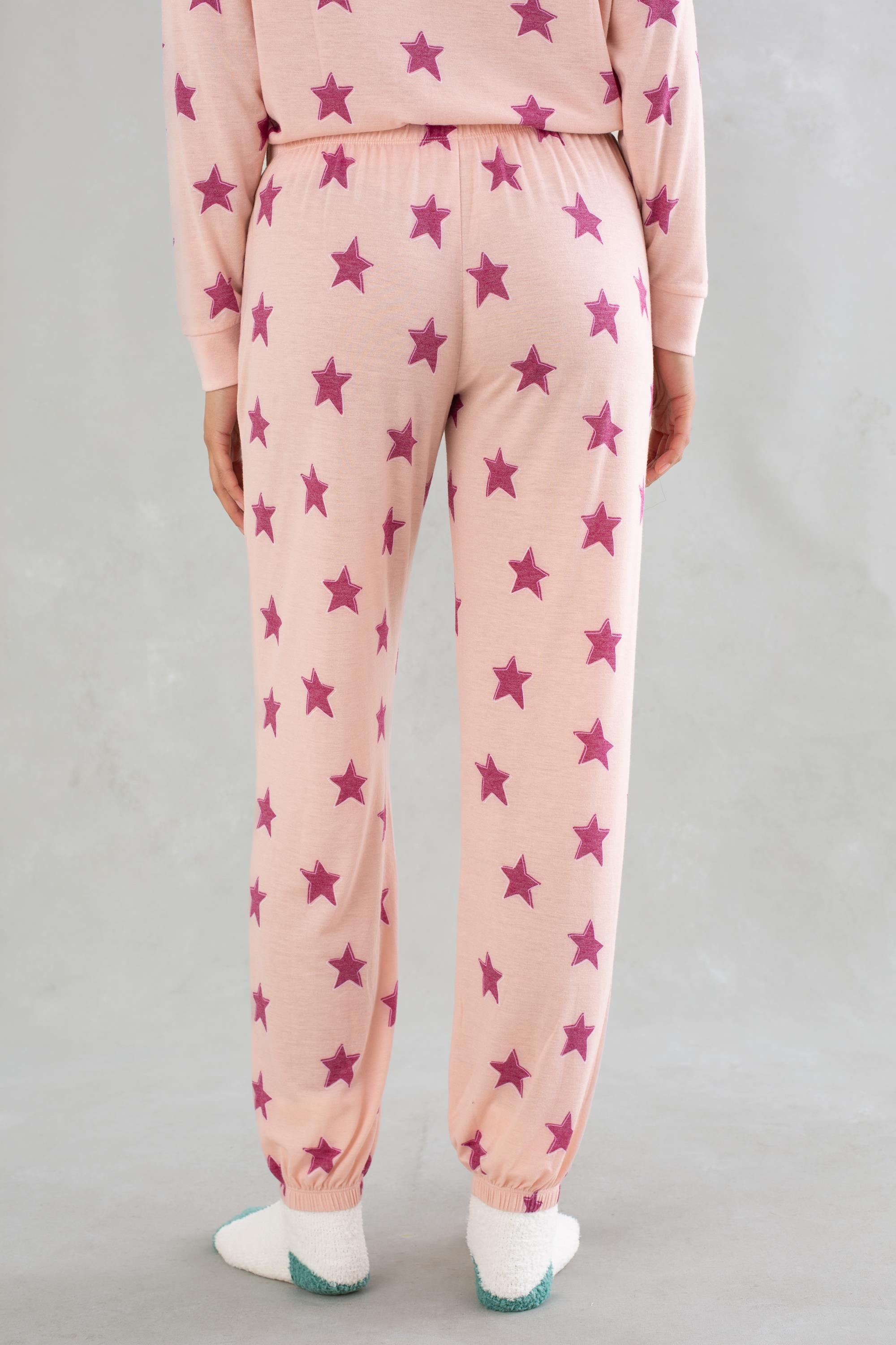 Soft Pink Stars Jogger