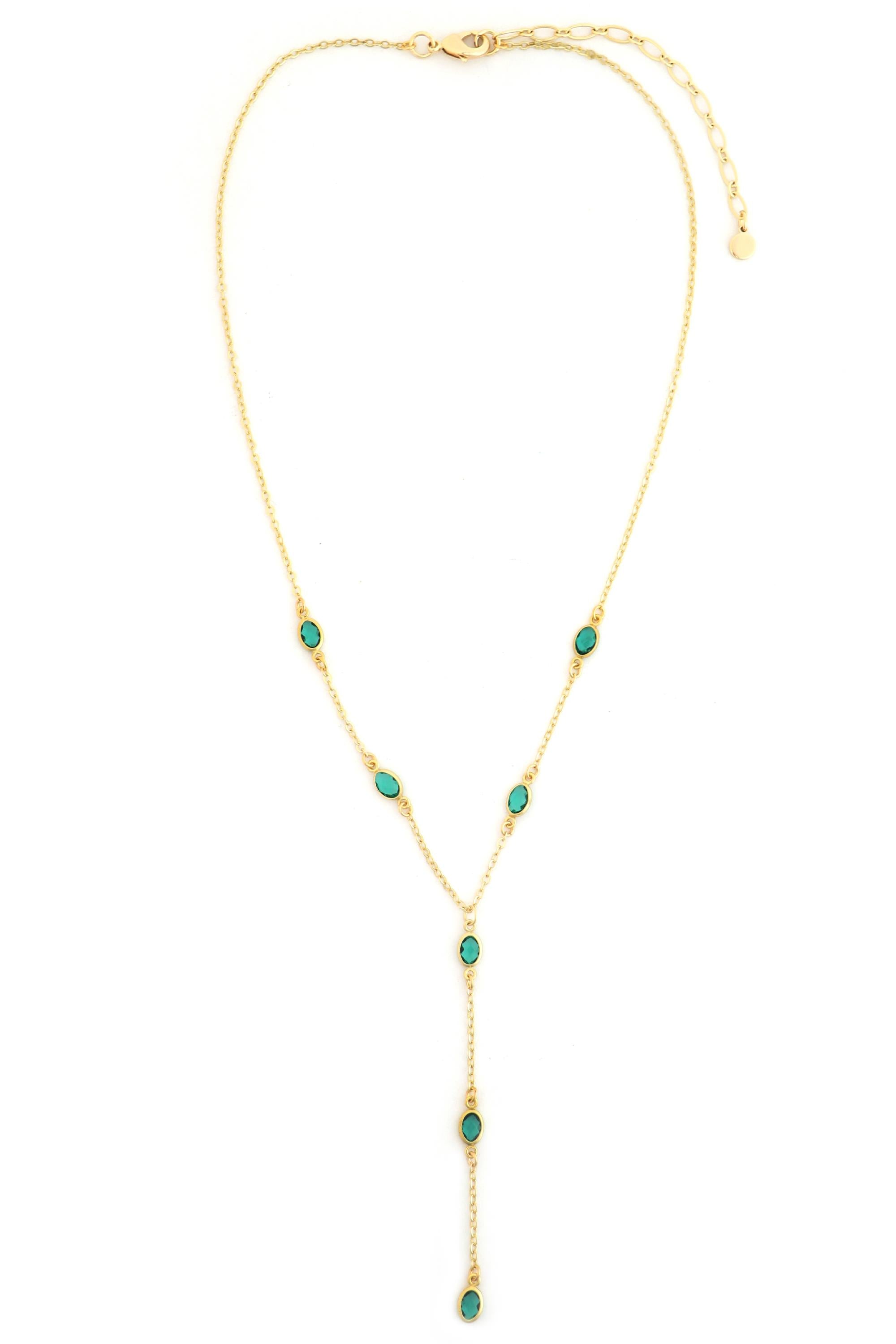 16 In Neck Gold Chain Link Oval Multi