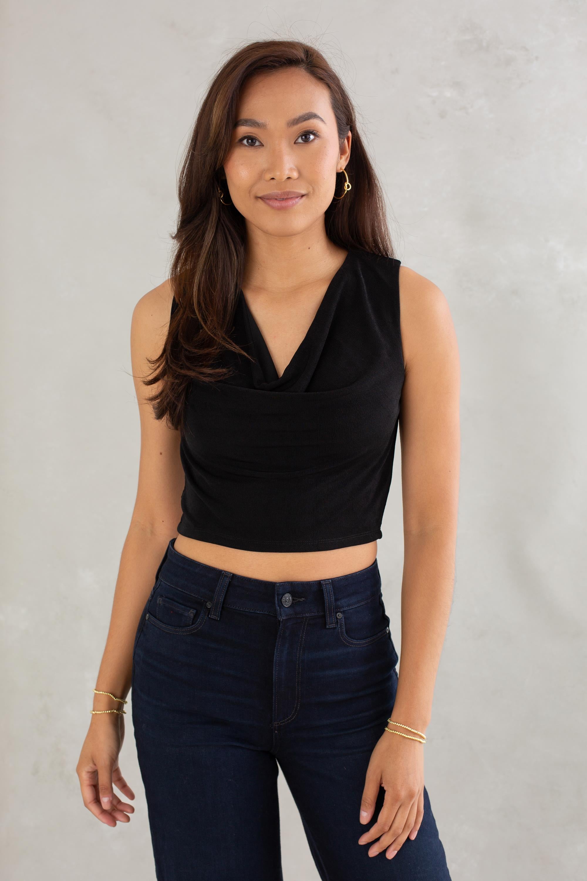 Callie Cowl Neck Set Top