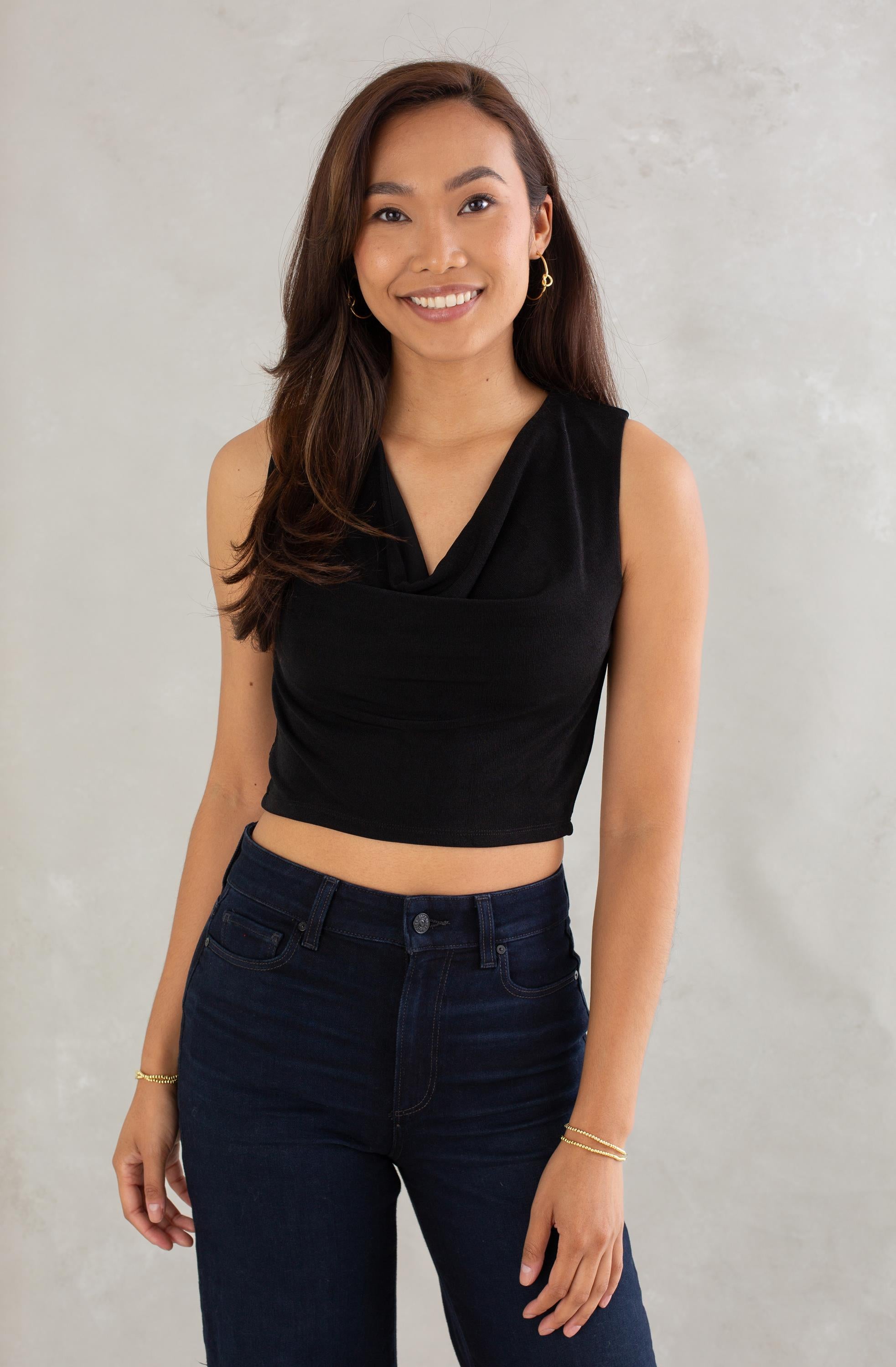 Callie Cowl Neck Set Top