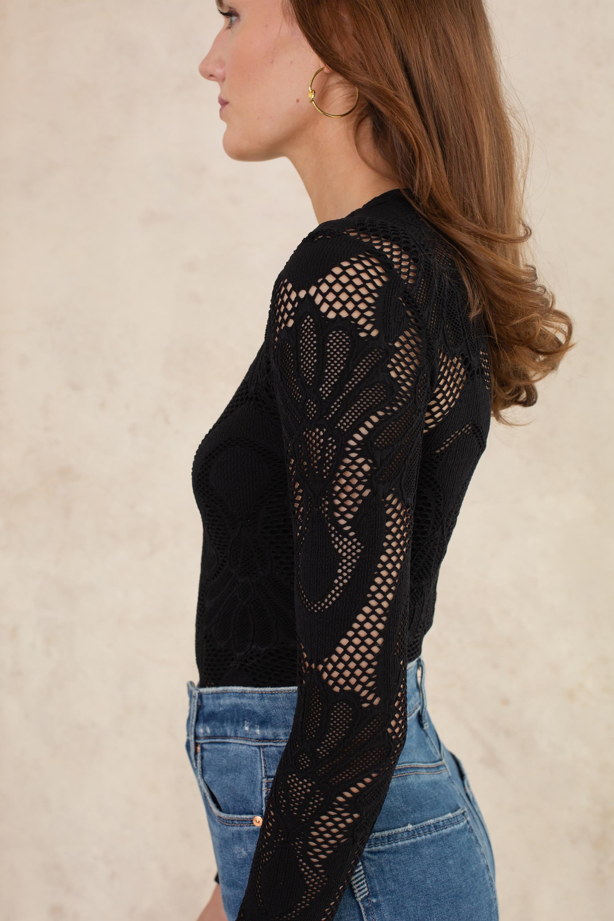 Mel Mesh Seamless Long Sleeve