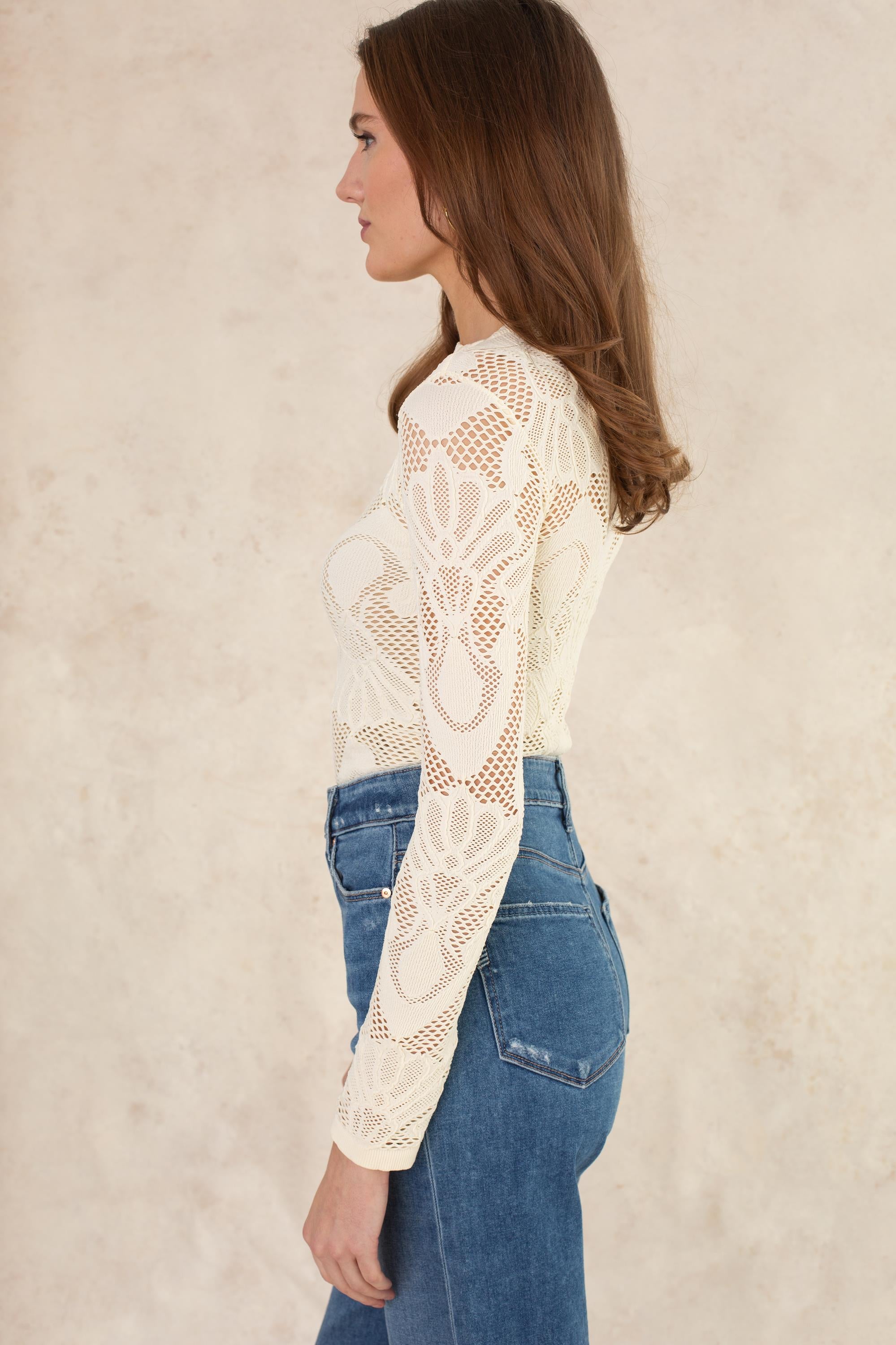 Mel Mesh Seamless Long Sleeve