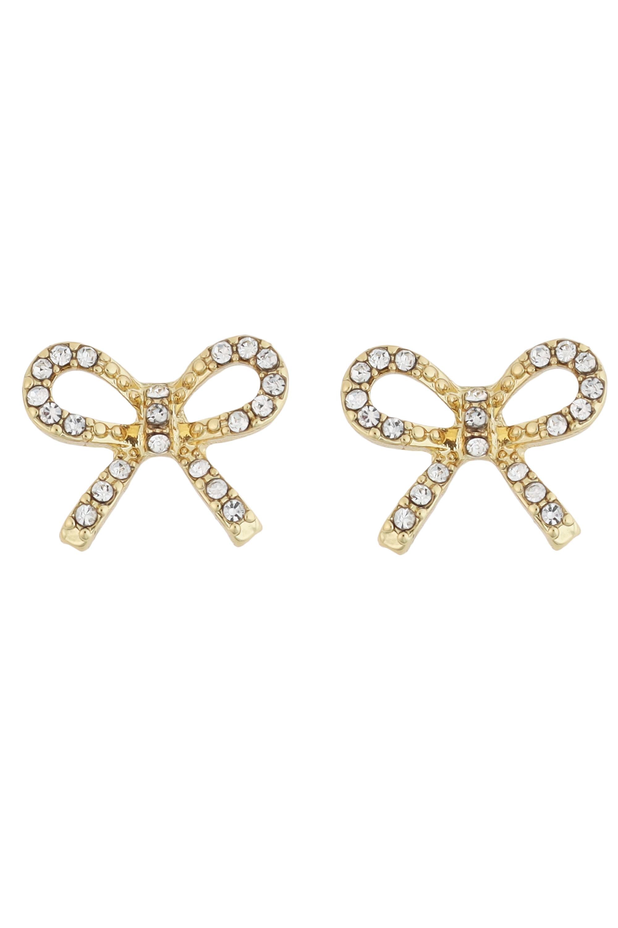 Pave Bow Stud