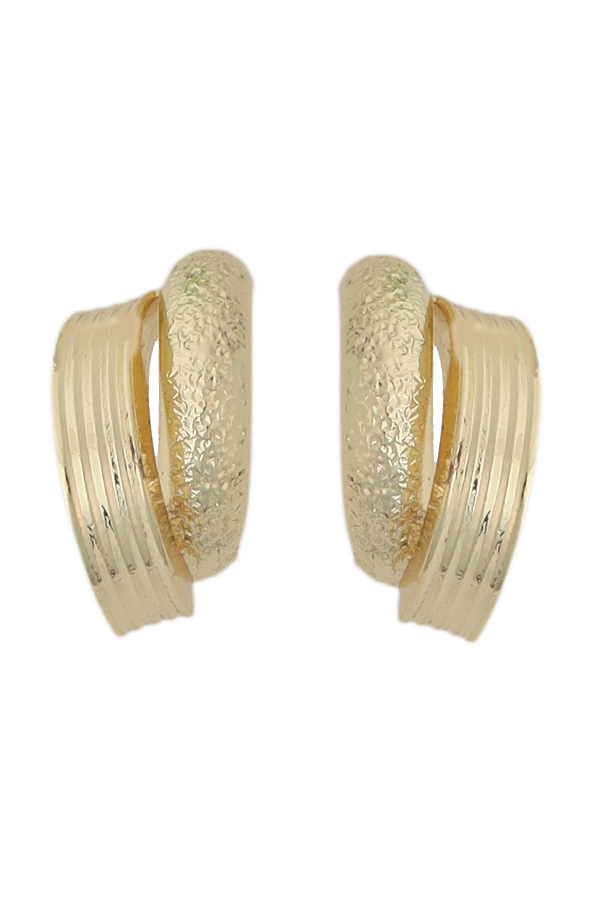 0.60 In Gold Post Text Layer Ear