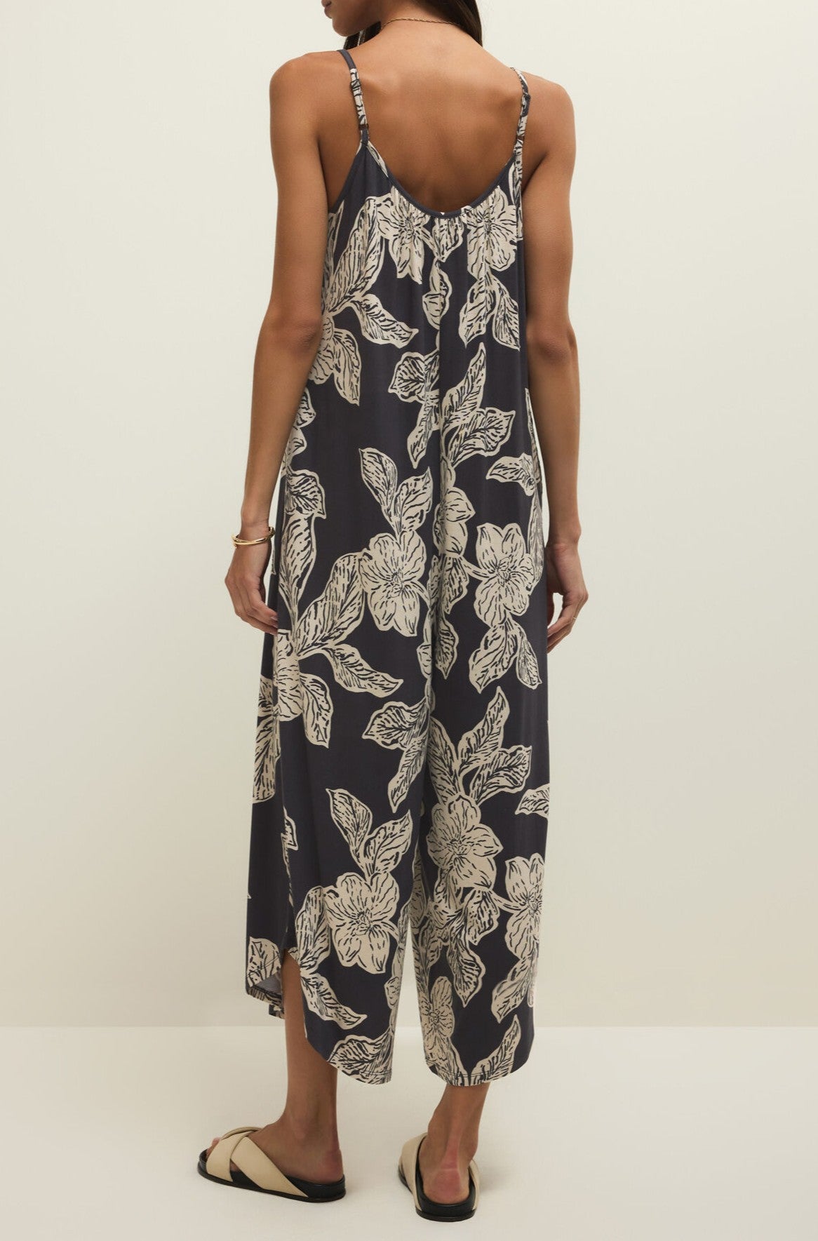 Flared Asha Floral Jumpsuit