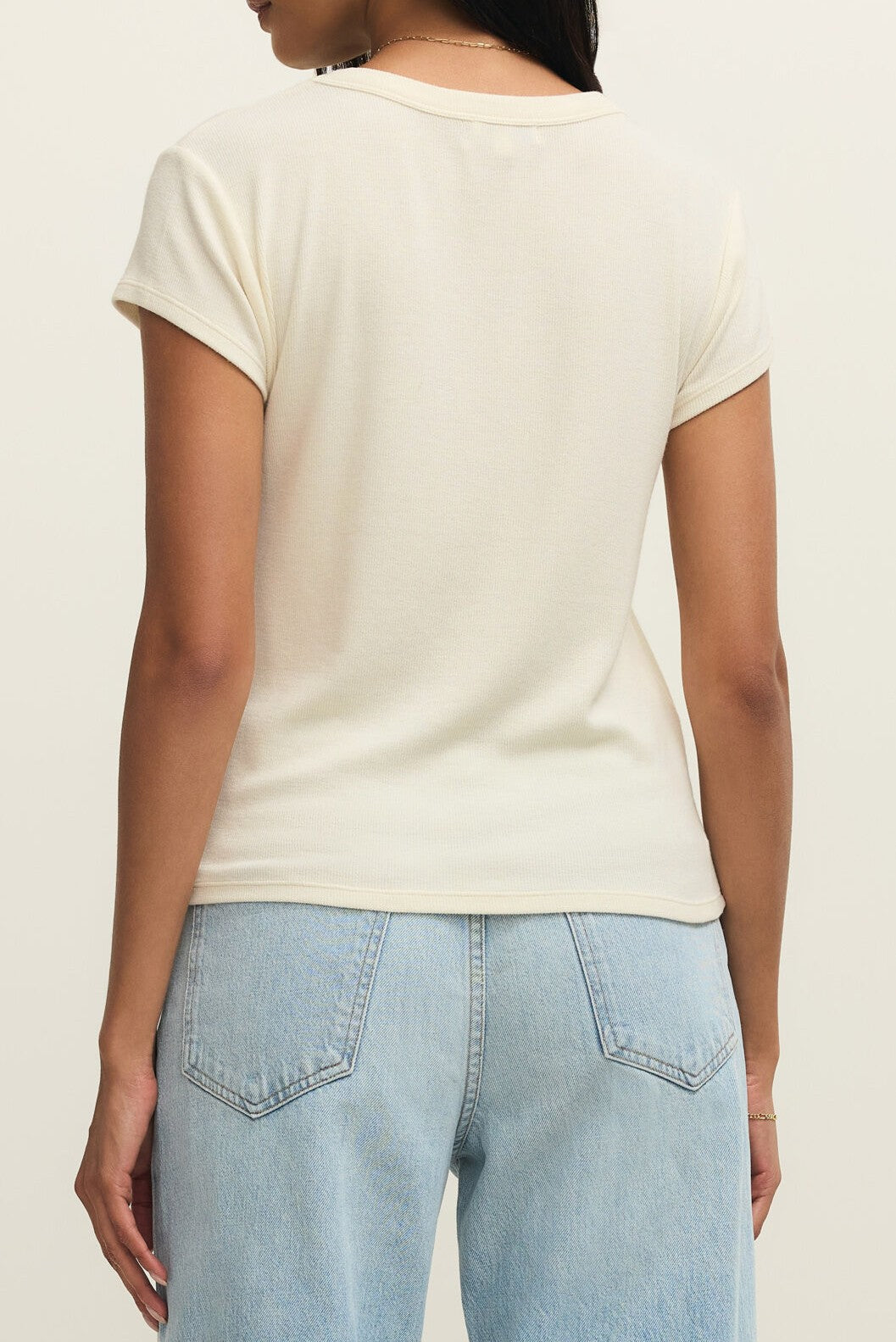 Renae Rib Short Sleeve Top