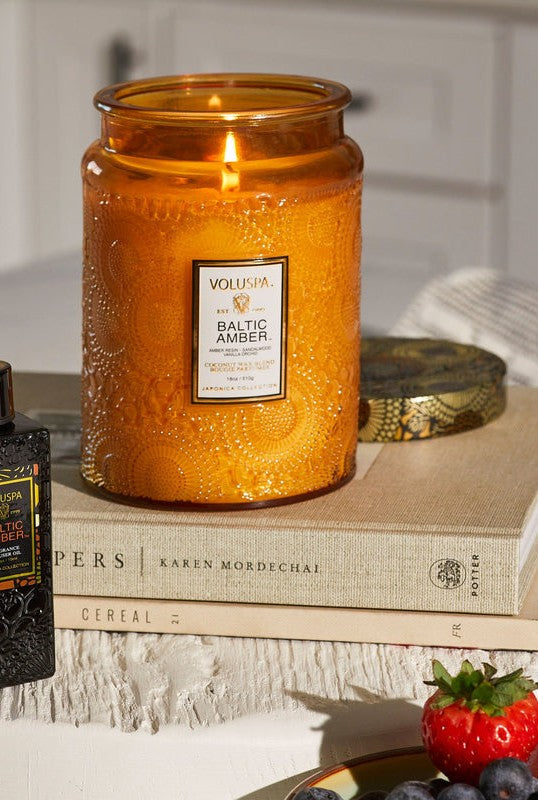 Baltic Amber Large Jar Candle 18oz