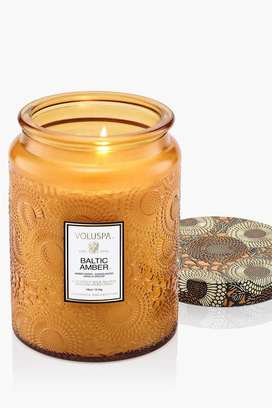 Baltic Amber Large Jar Candle 18oz
