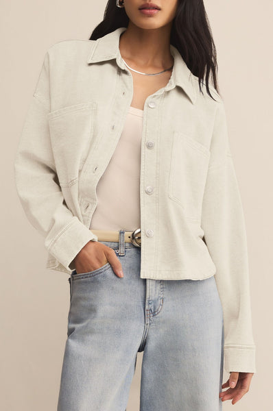 All Day Cropped Knit Jacket Hunter Green – South Moon Under