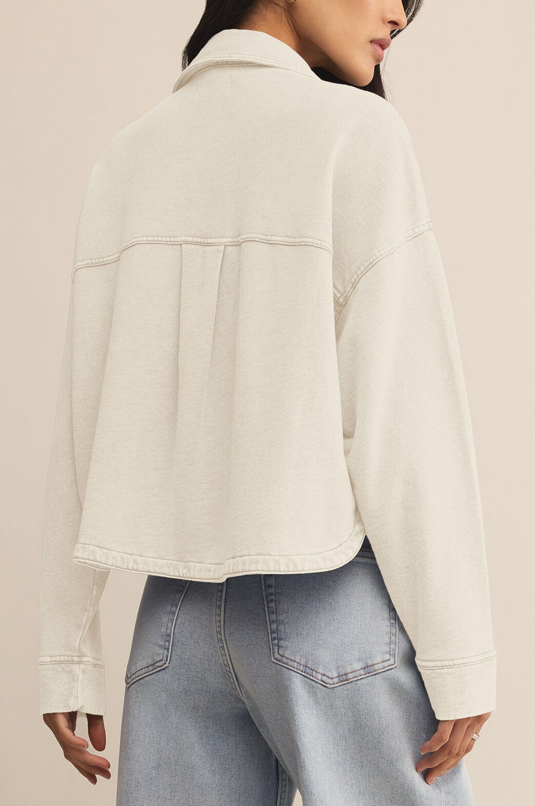 All Day Cropped Knit Jacket Hunter Green – South Moon Under