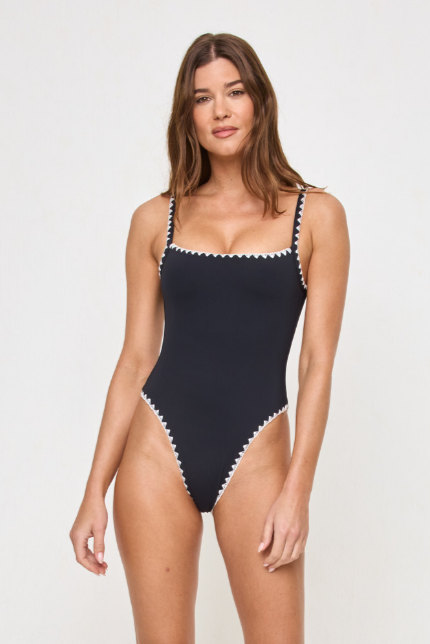 Black/Cream Nadia One Piece