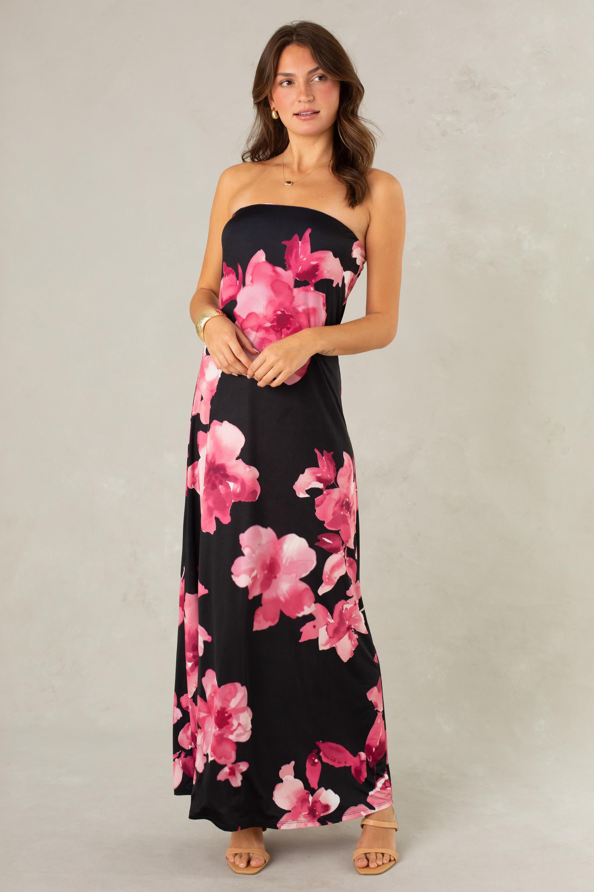 Flora Tube Maxi Dress