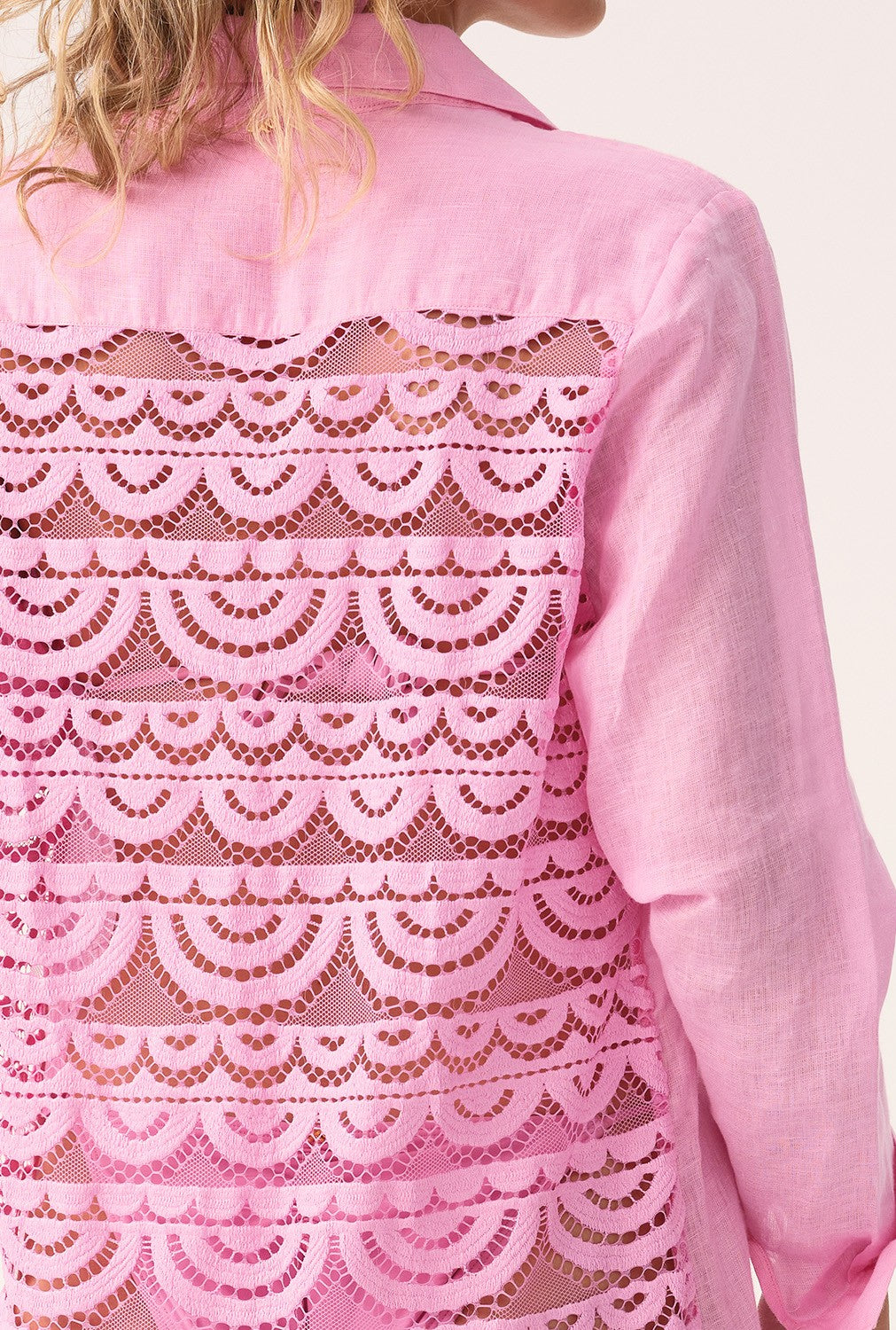Pink Lace Millie Tie Tunic