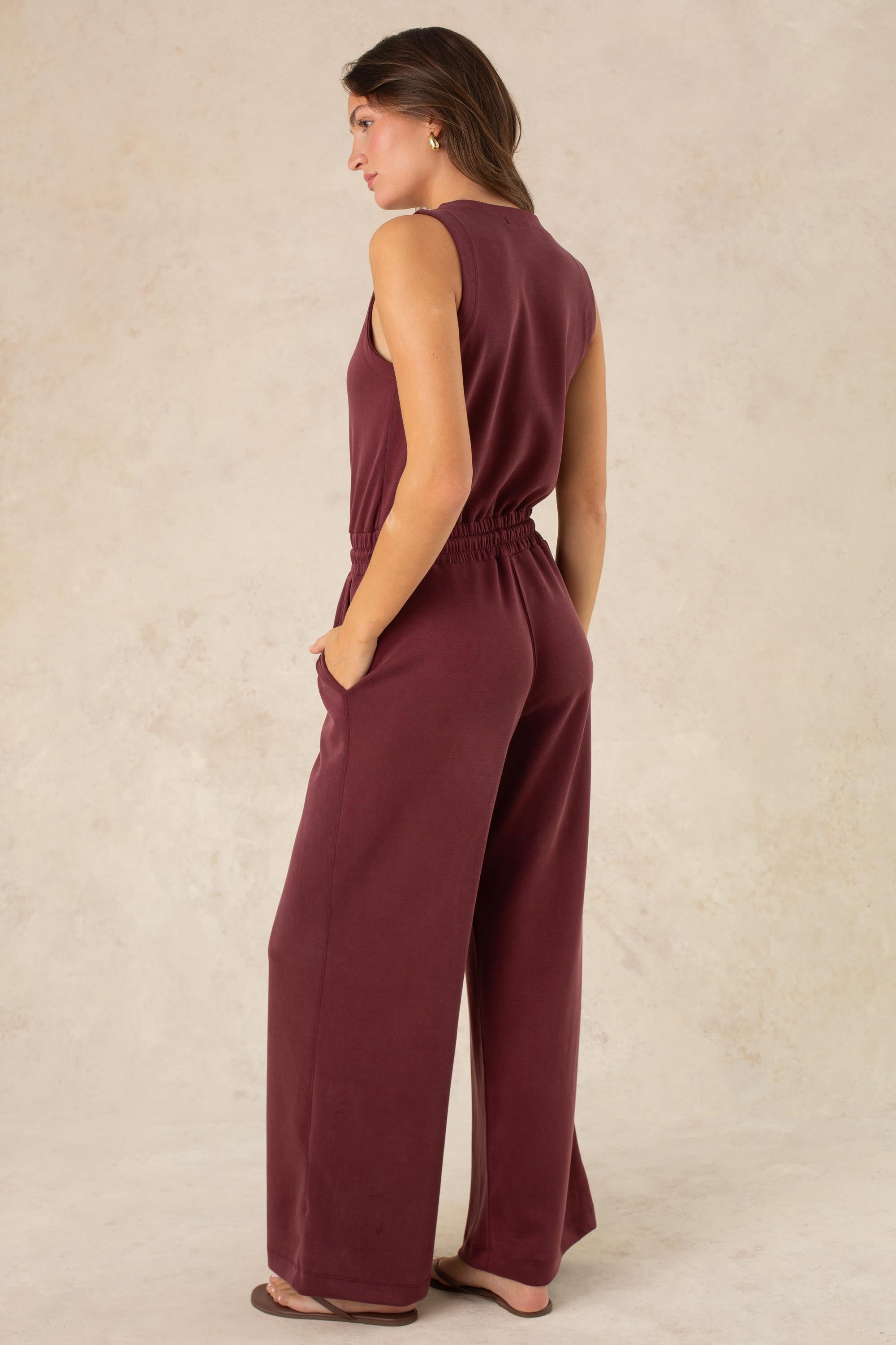 Scuba Wide Leg Jumpsuit