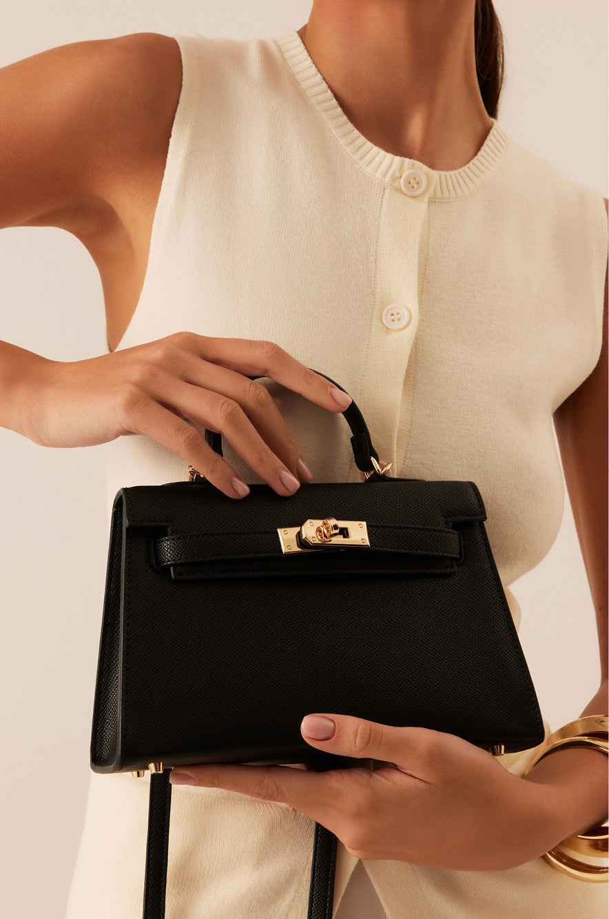 Hariette Handle Bag Black – South Moon Under