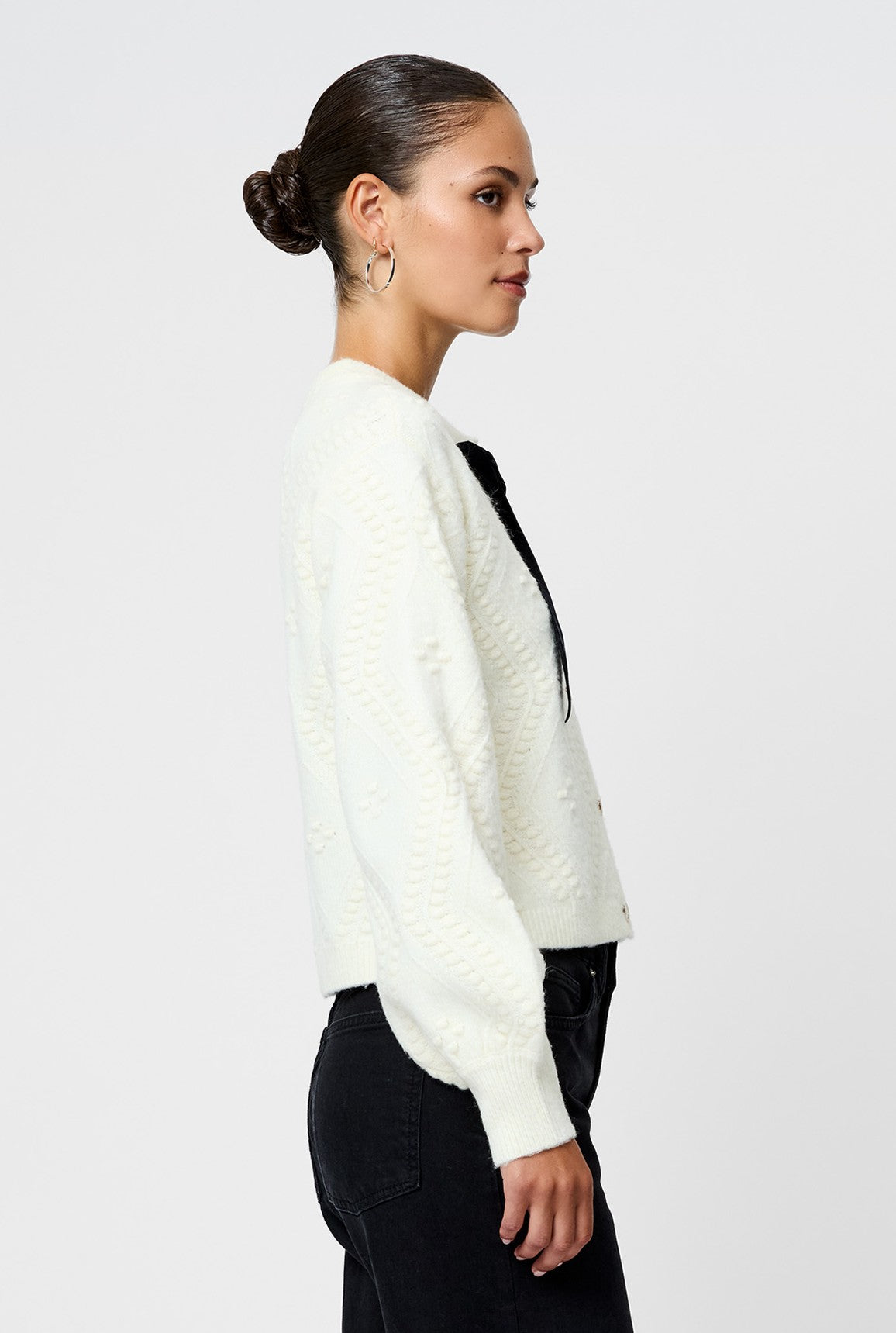 Kitty Bobble Contrast Cardigan