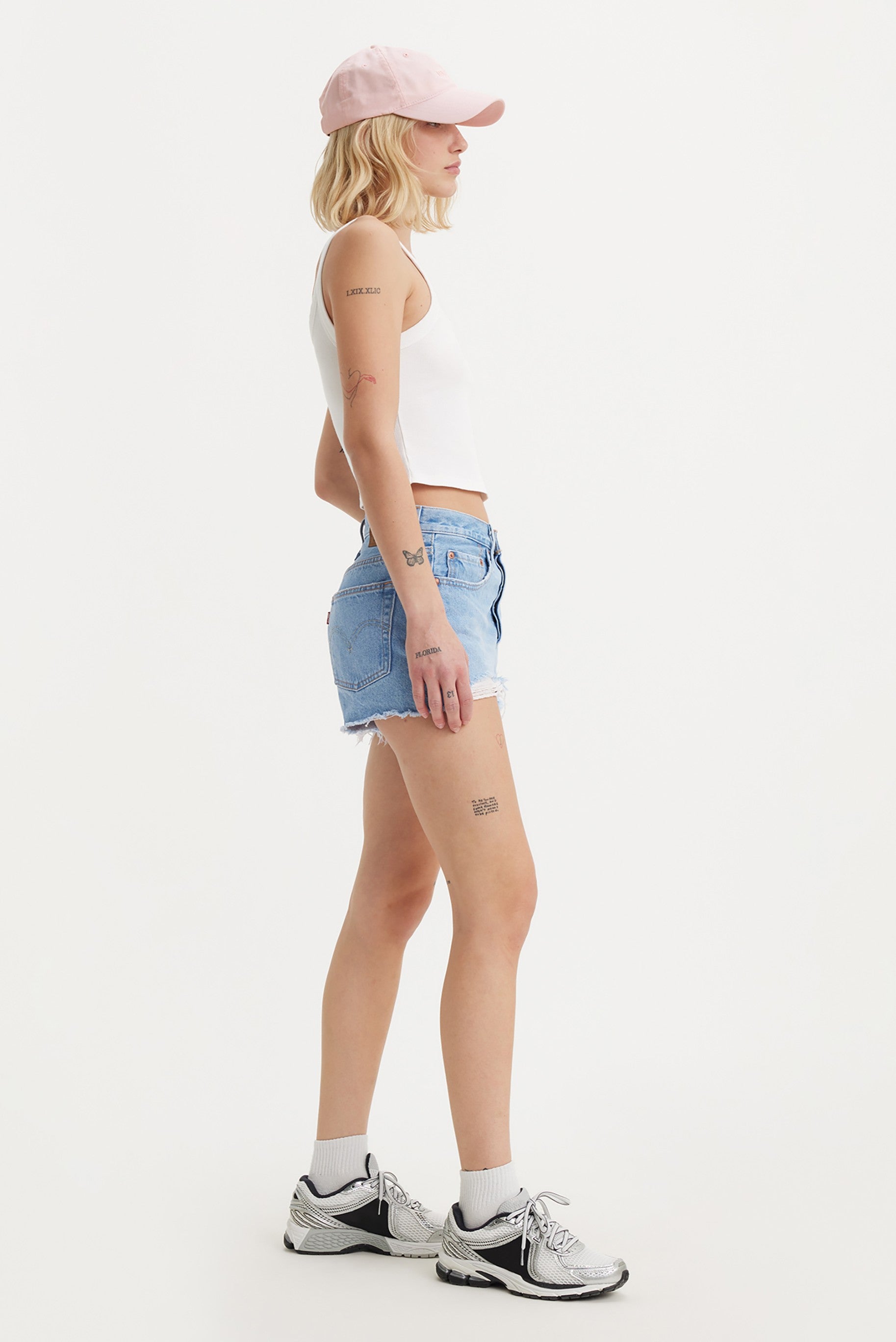 501 High Rise Cut Off Denim Short in Luxor Heat
