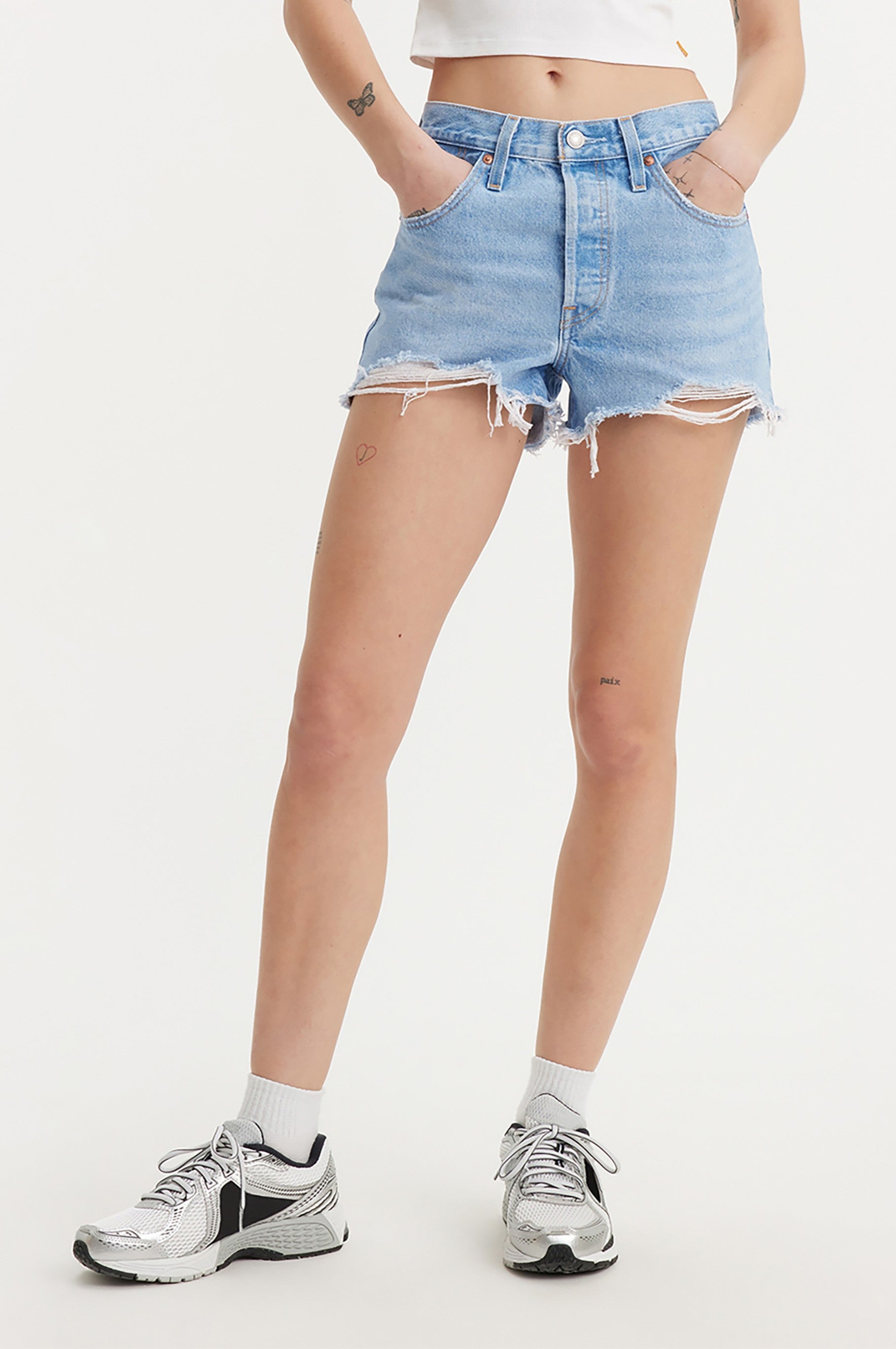 501 High Rise Cut Off Denim Short in Luxor Heat