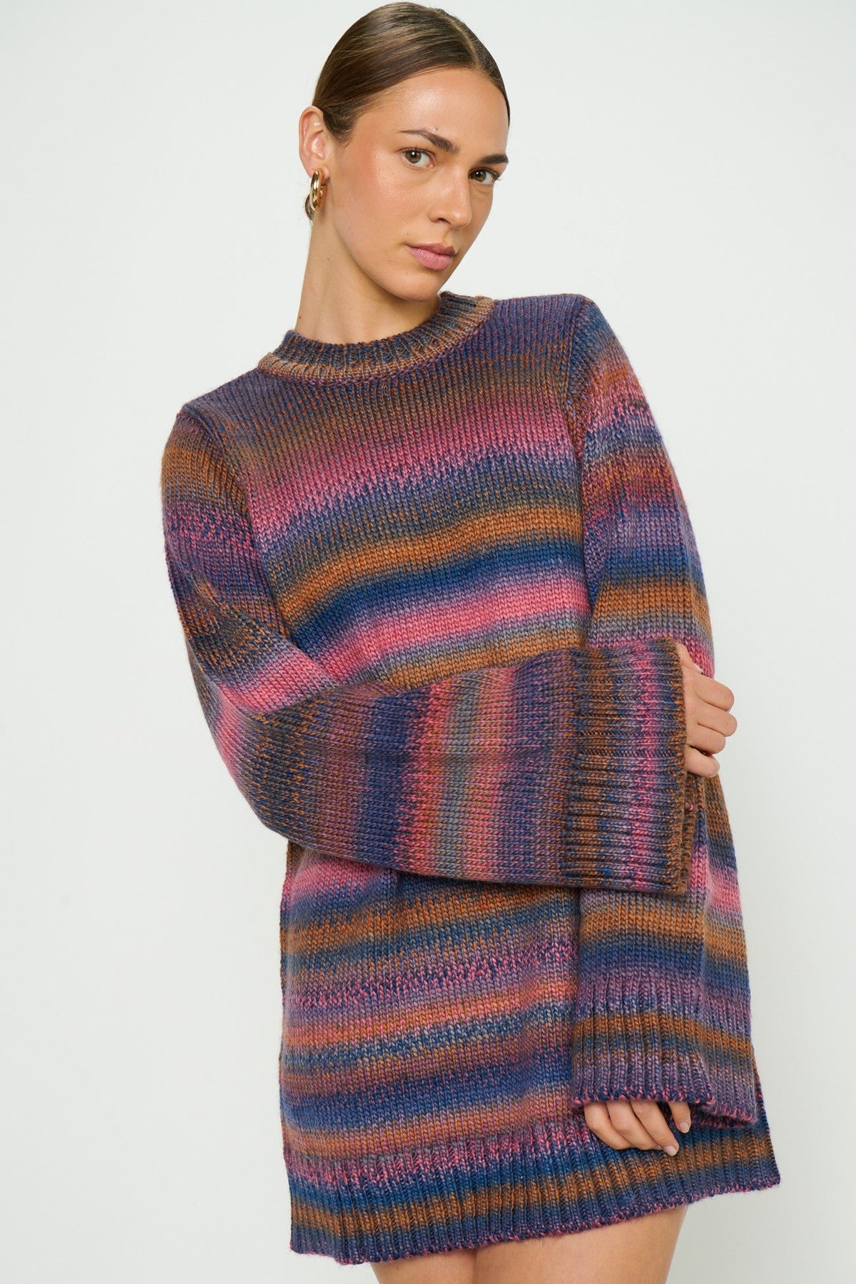 Lorraine Mini Sweaterdress - SPACEDYE KNIT / XS