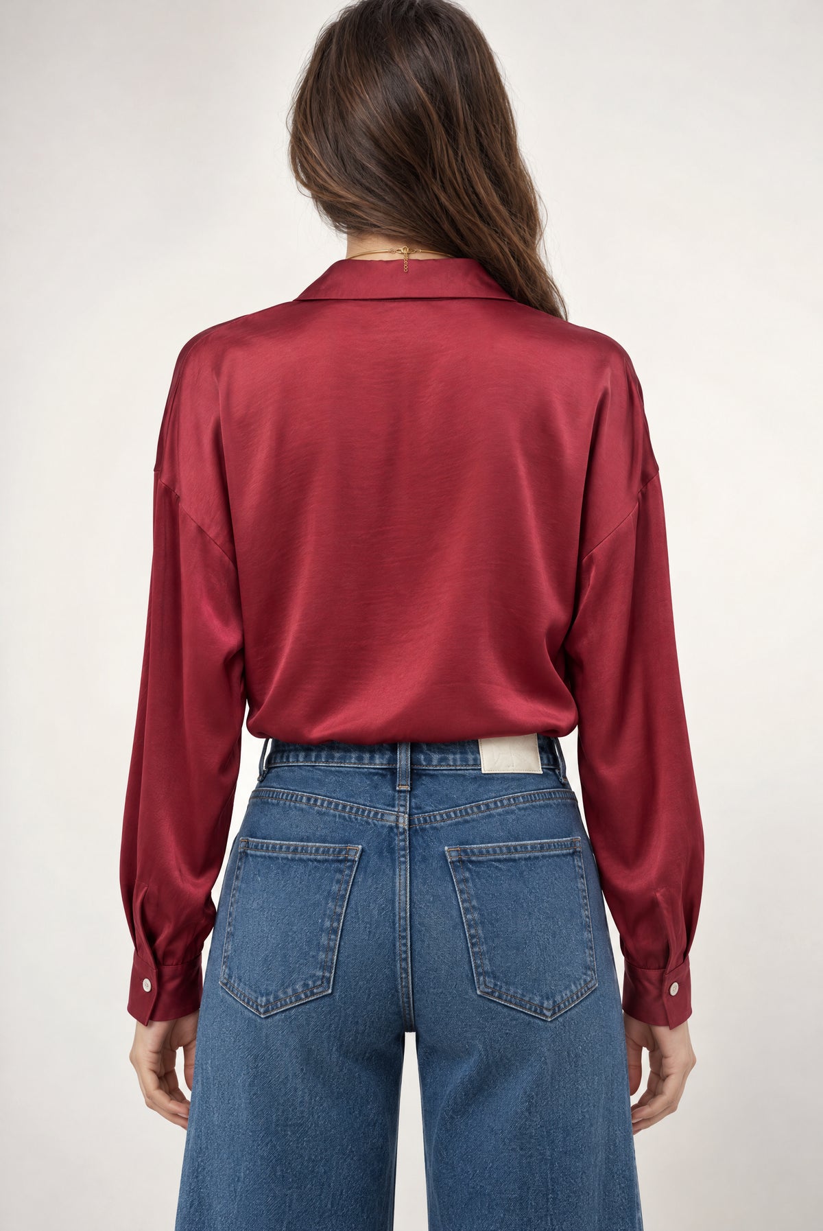 Rue Button Down In Burgundy
